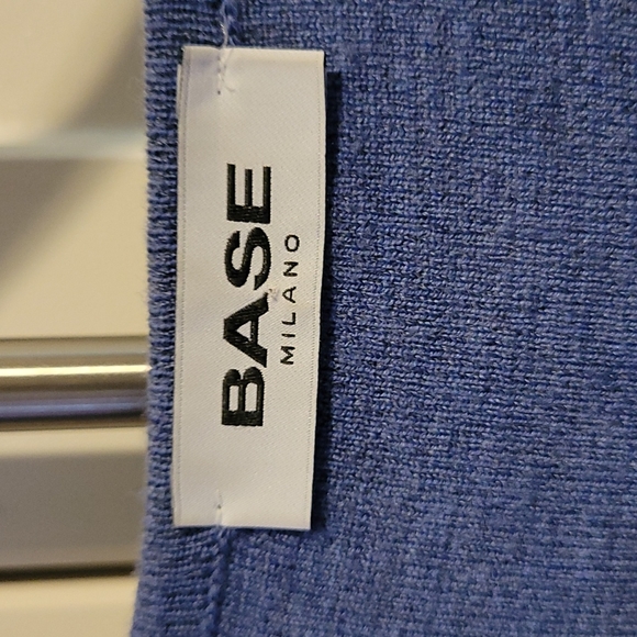 Base Milano blue wool dress - Picture 2 of 8